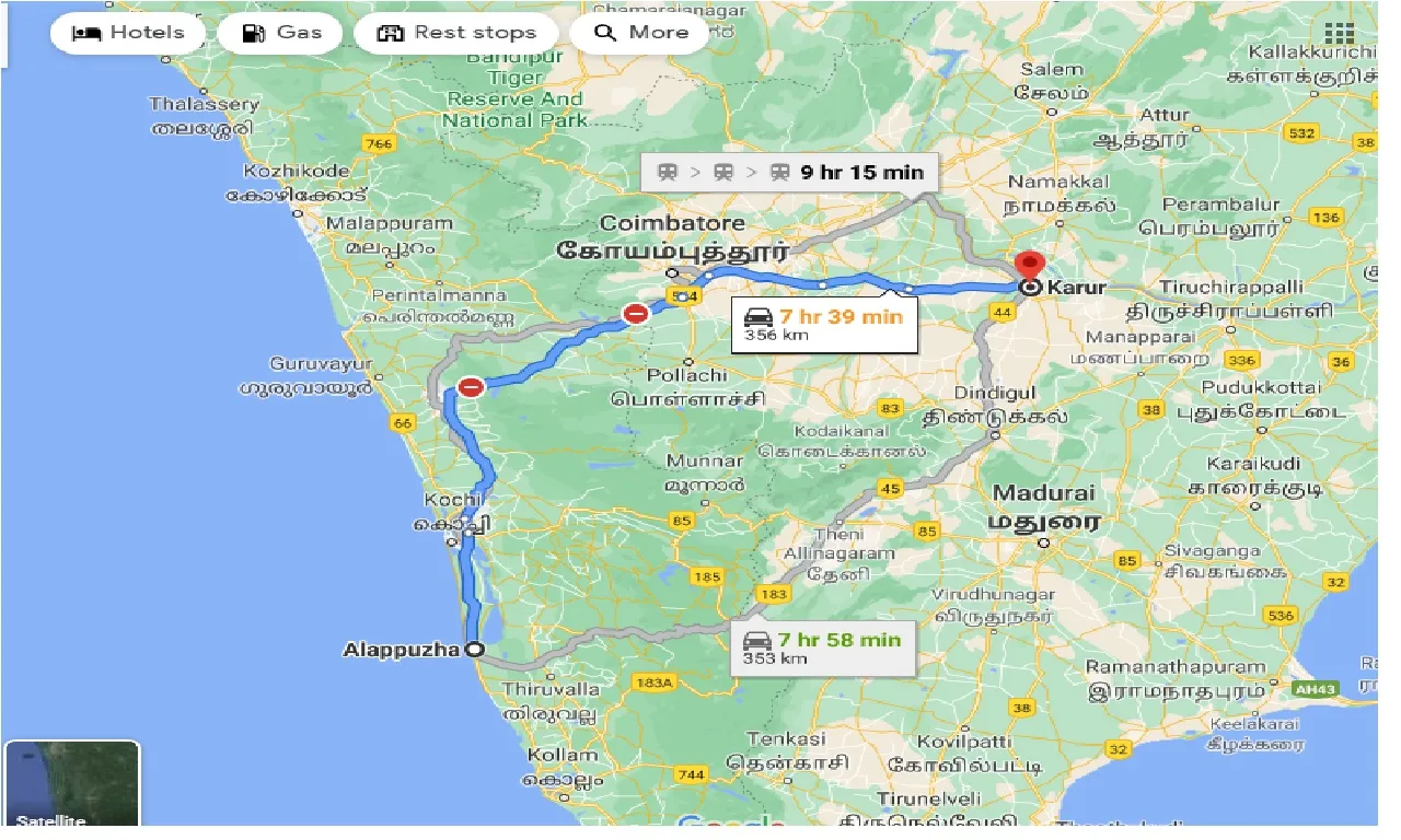 alleppe-to-karur-taxi