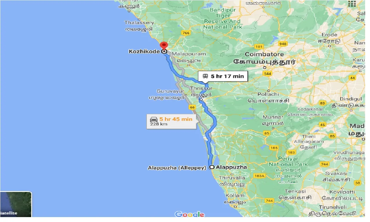 alleppe-to-kozhikode-taxi