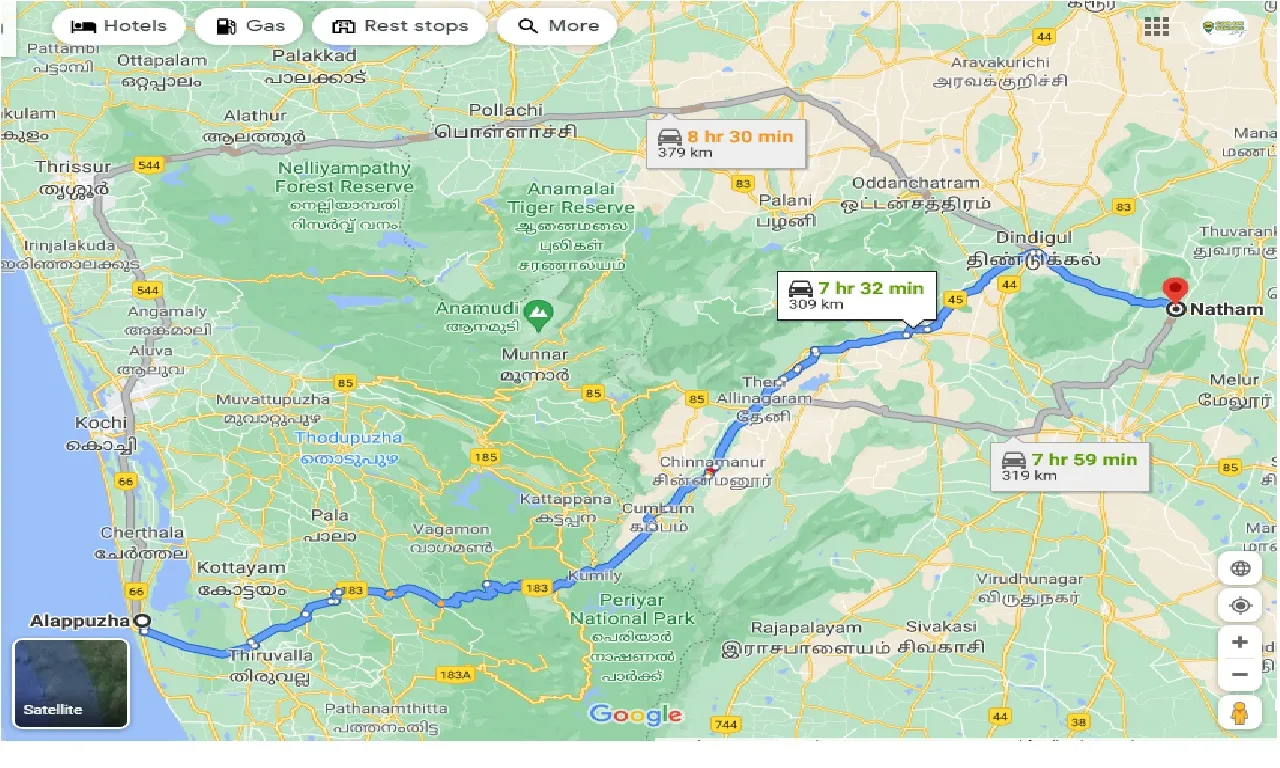 alleppe-to-natham-taxi