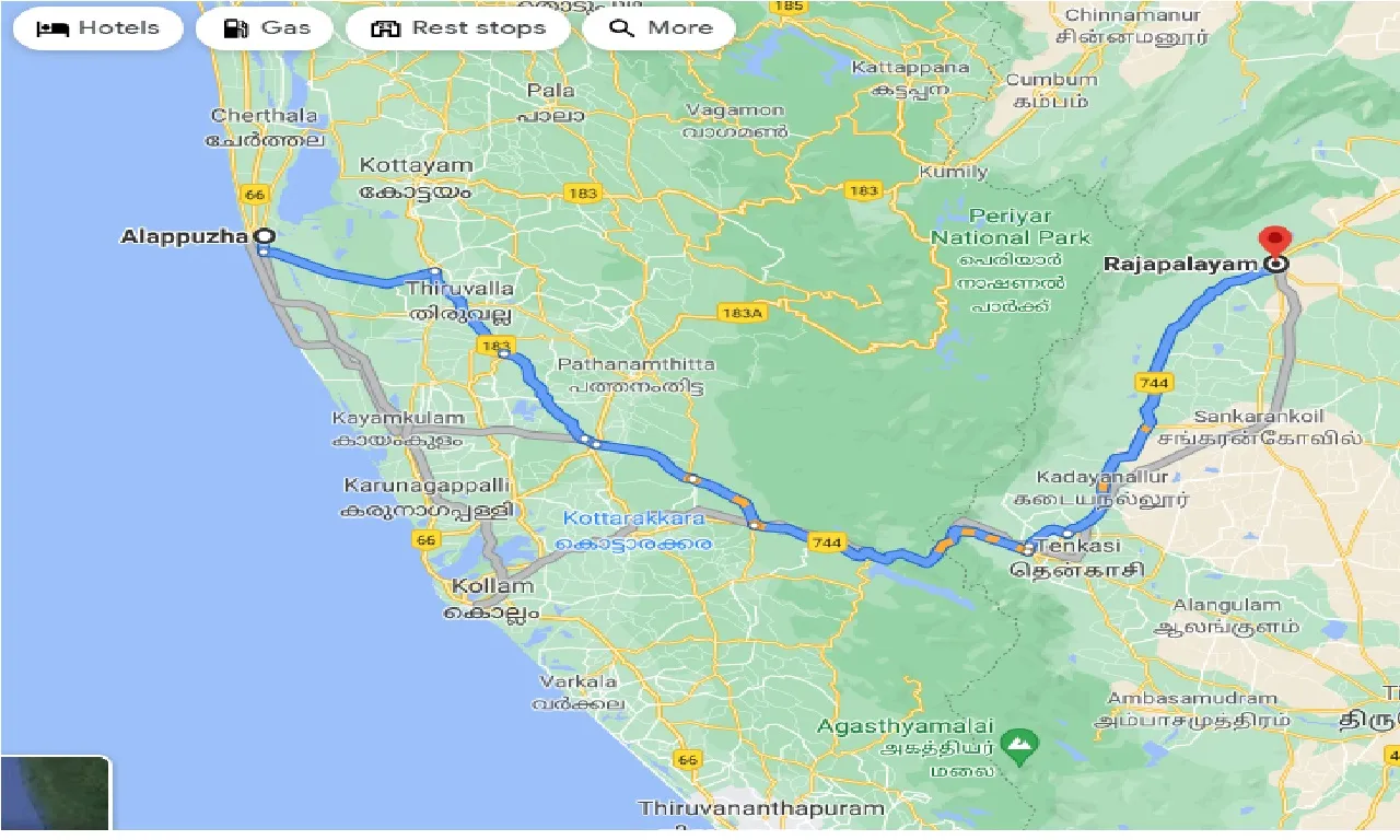 alleppe-to-rajapalayam-taxi