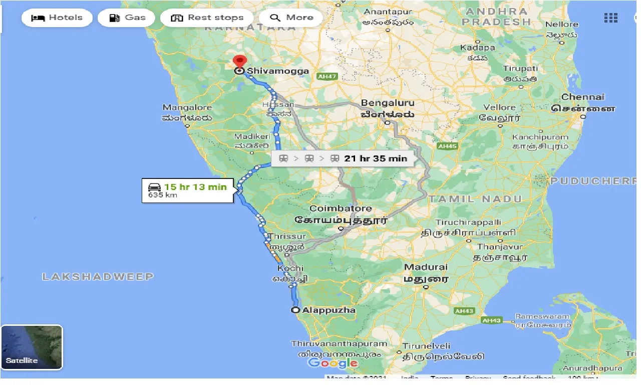 alleppe-to-shivamogga-taxi