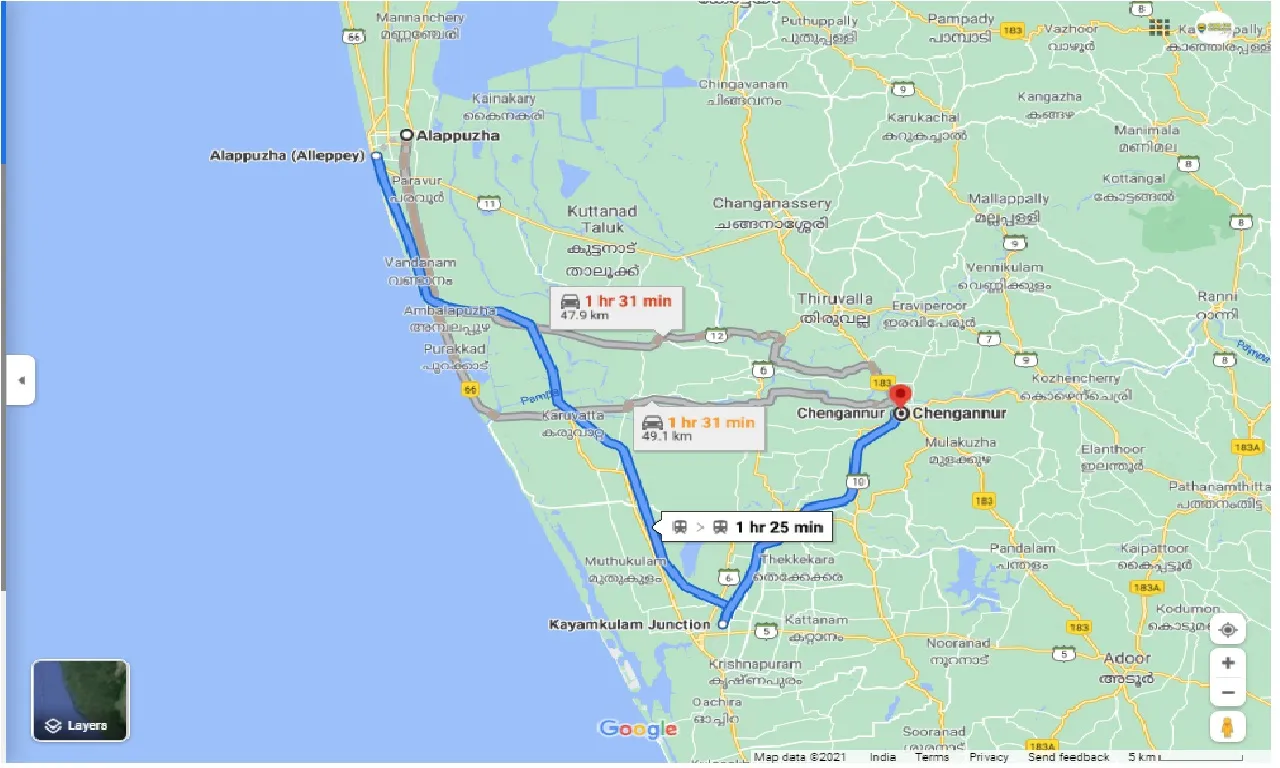 alleppey-to-chengannur-round-trip