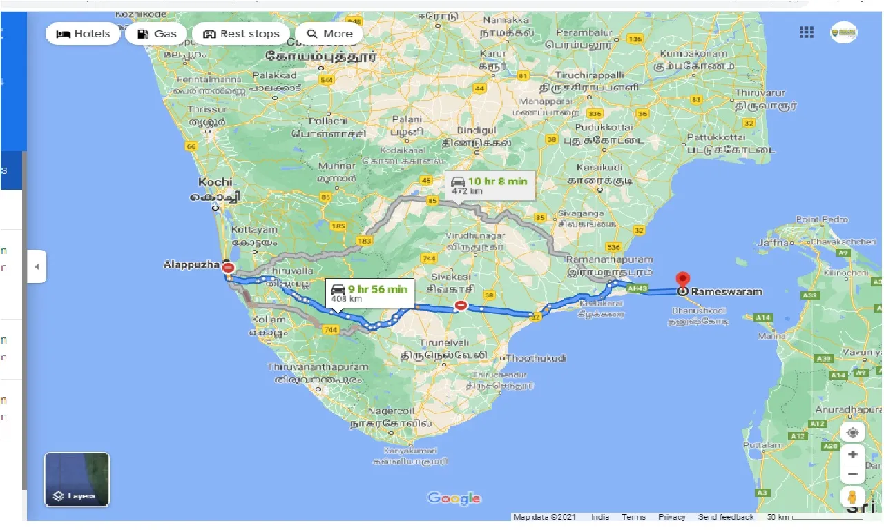 alleppey-to-rameshwaram-round-trip