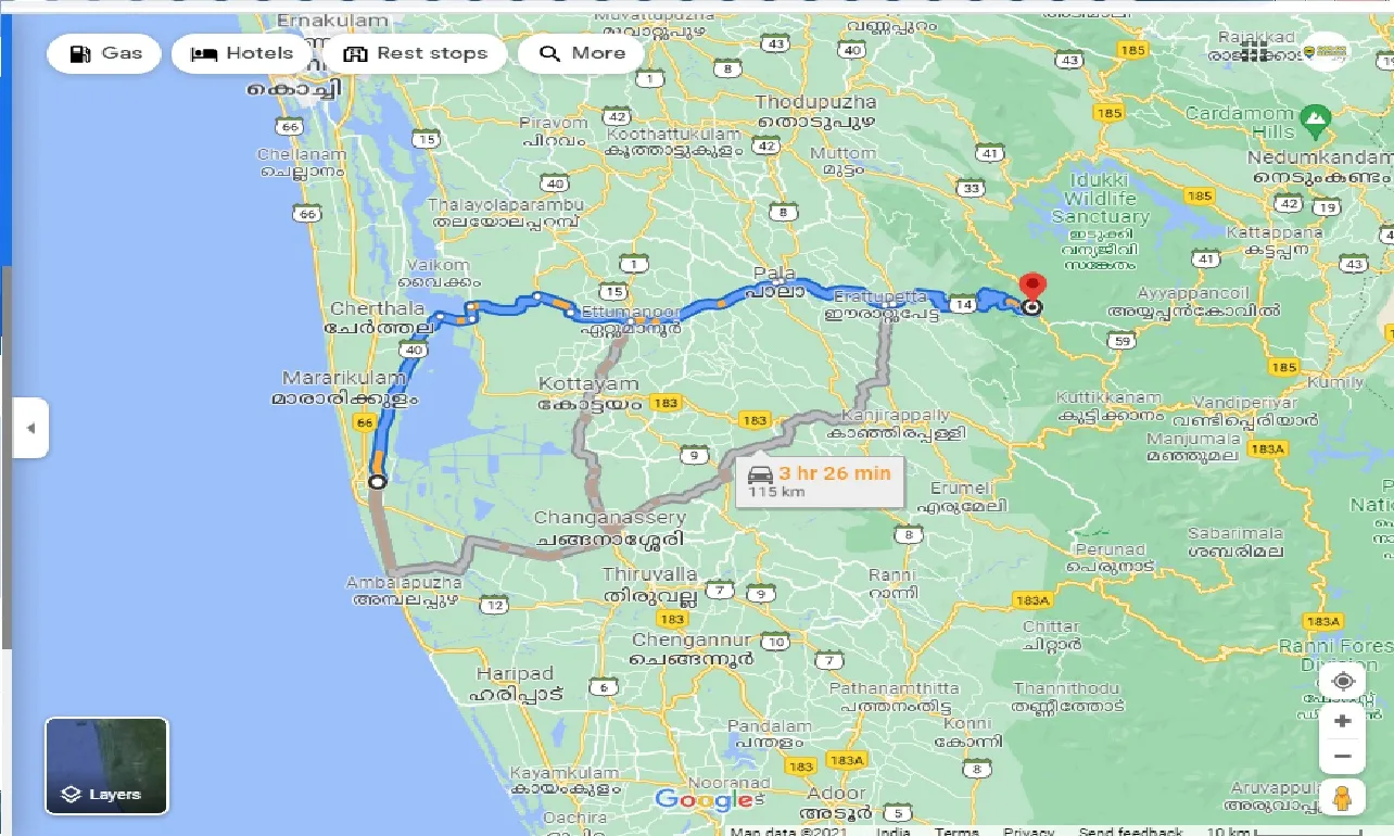 alleppey-to-vagamon-one-way