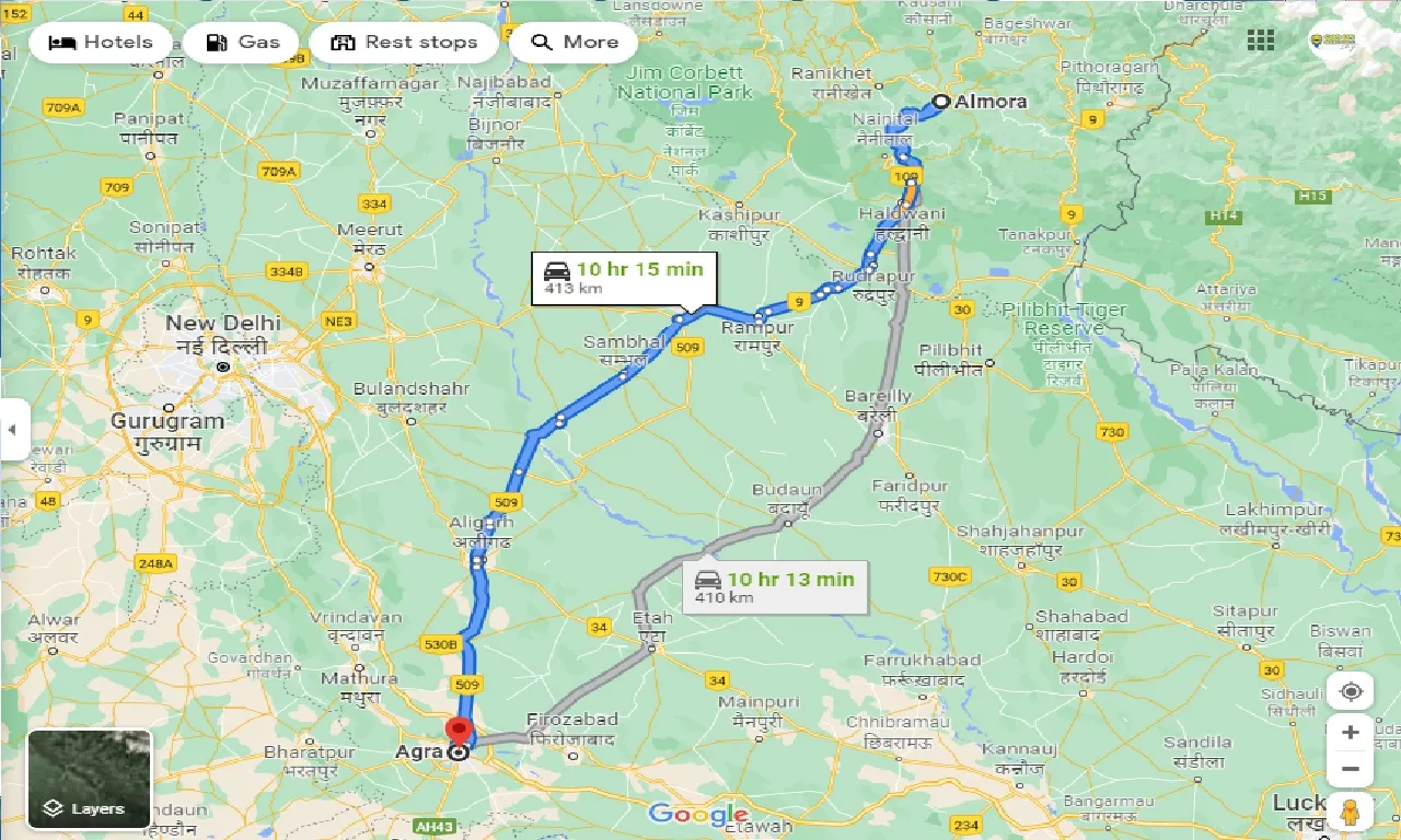 almora-to-agra-taxi