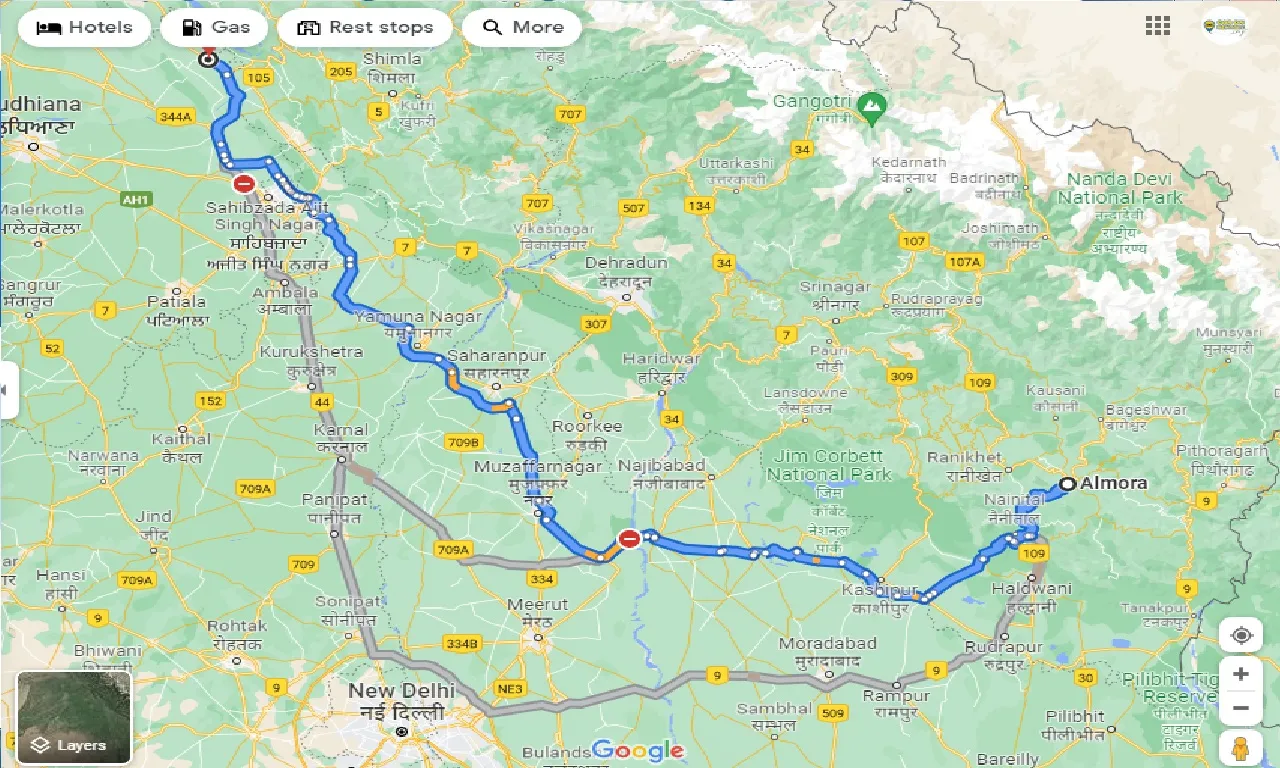 almora-to-anandpur-sahib-taxi