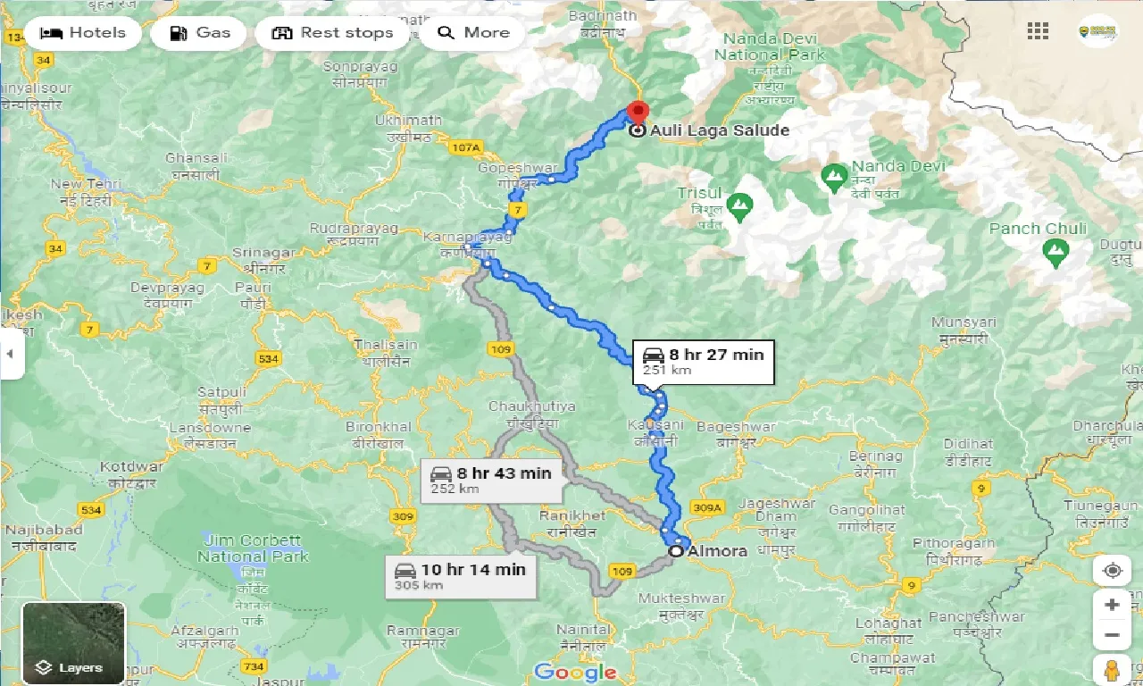 almora-to-auli-one-way