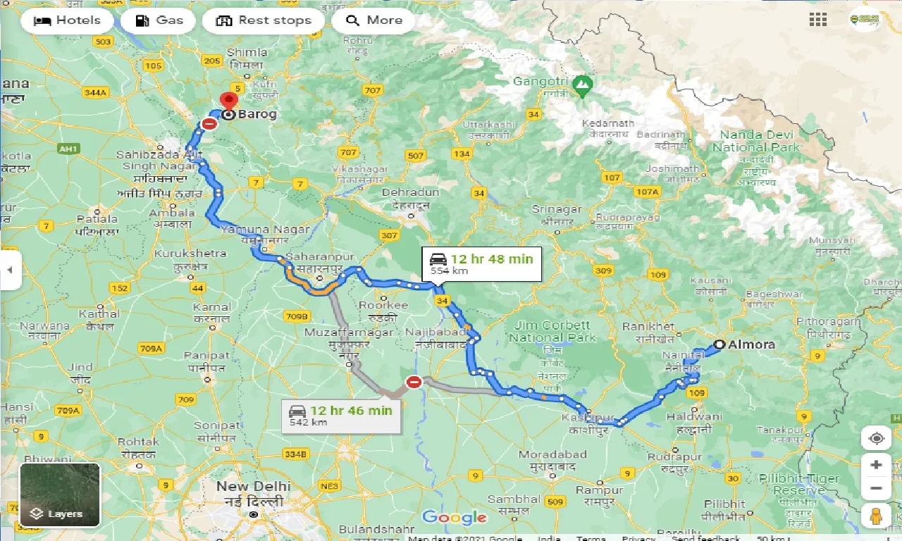 almora-to-barog-taxi
