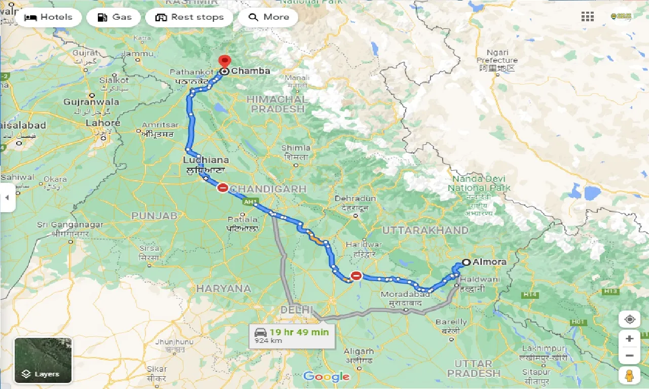 almora-to-chamba-hp-one-way