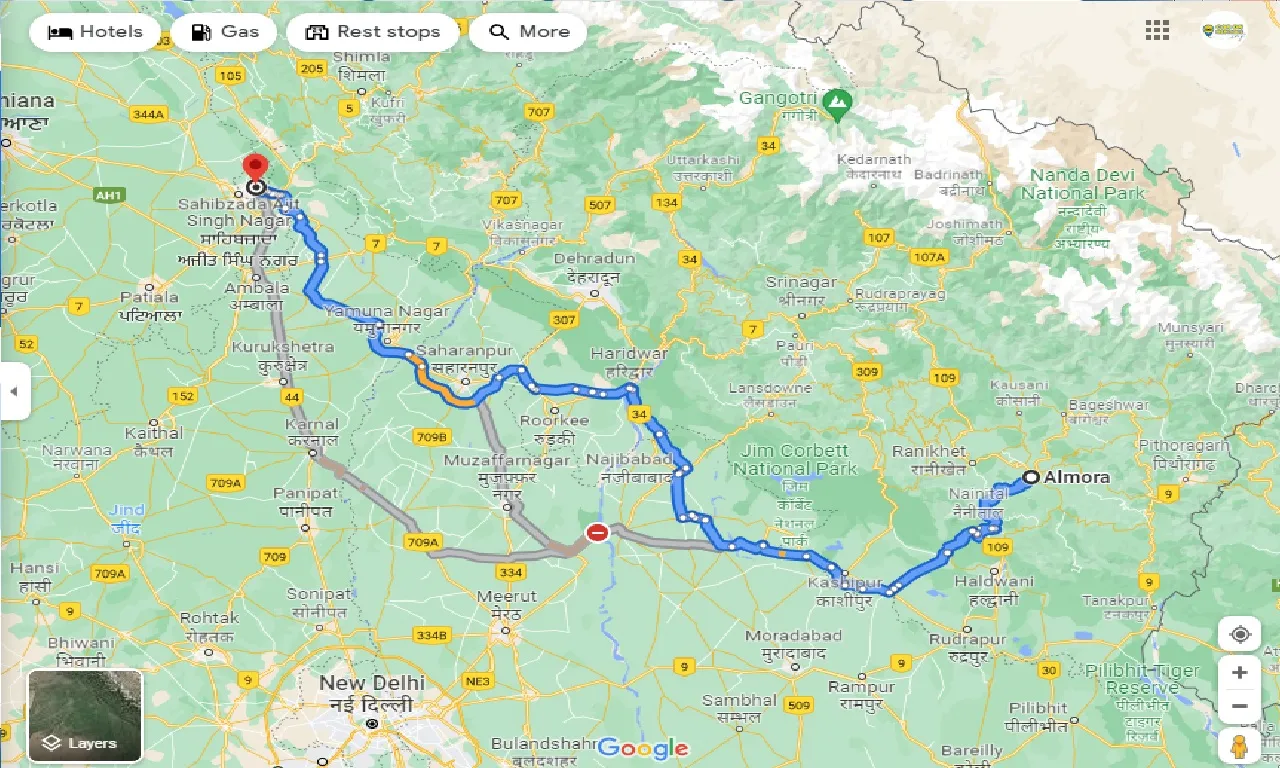 almora-to-chandigarh-taxi
