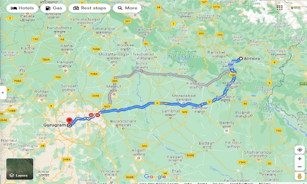 almora-to-gurgaon-taxi