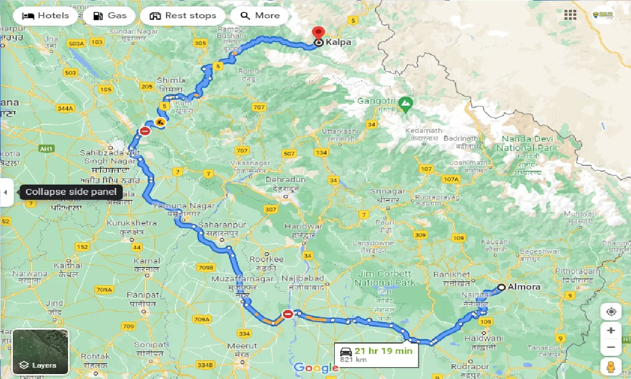 almora-to-kalpa-one-way