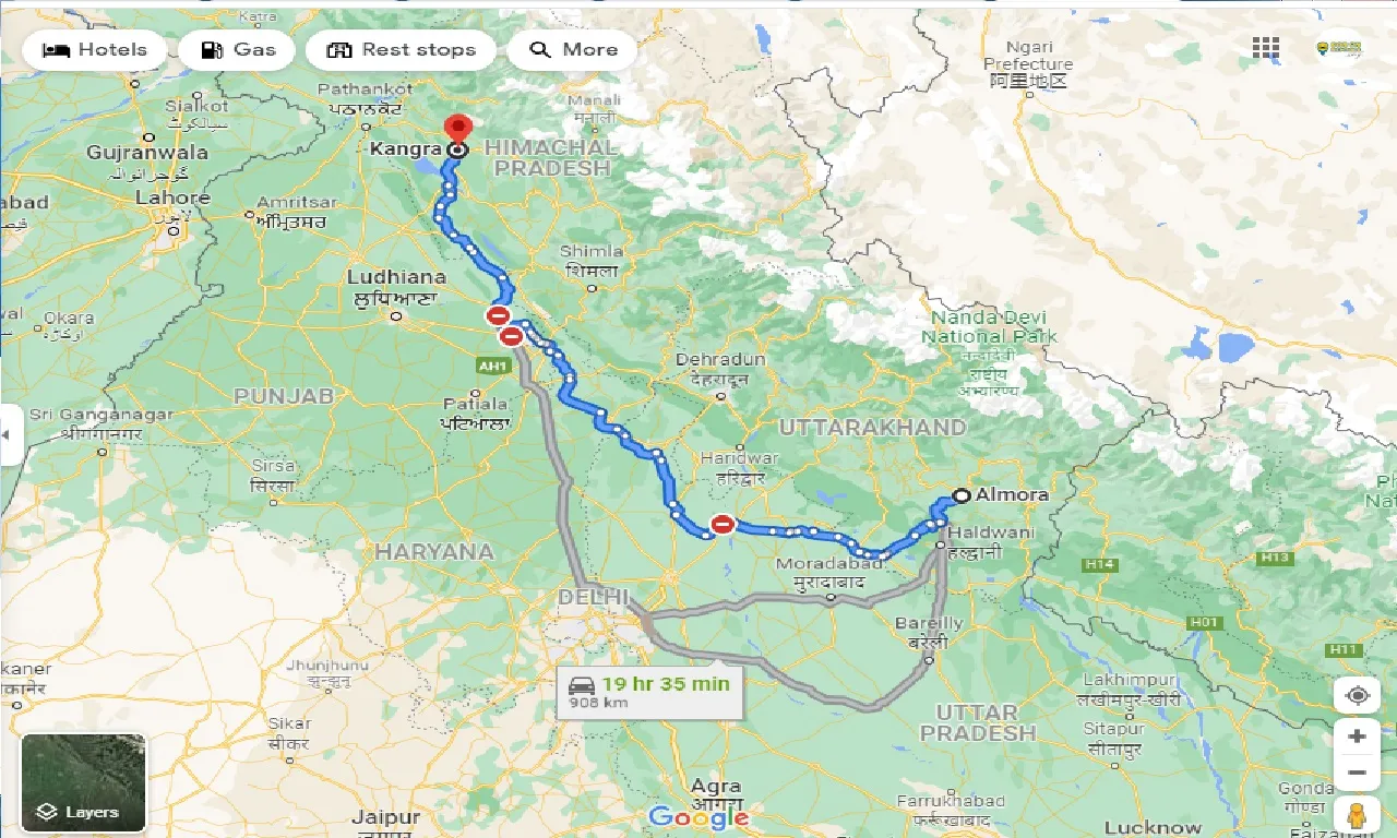 almora-to-kangra-taxi