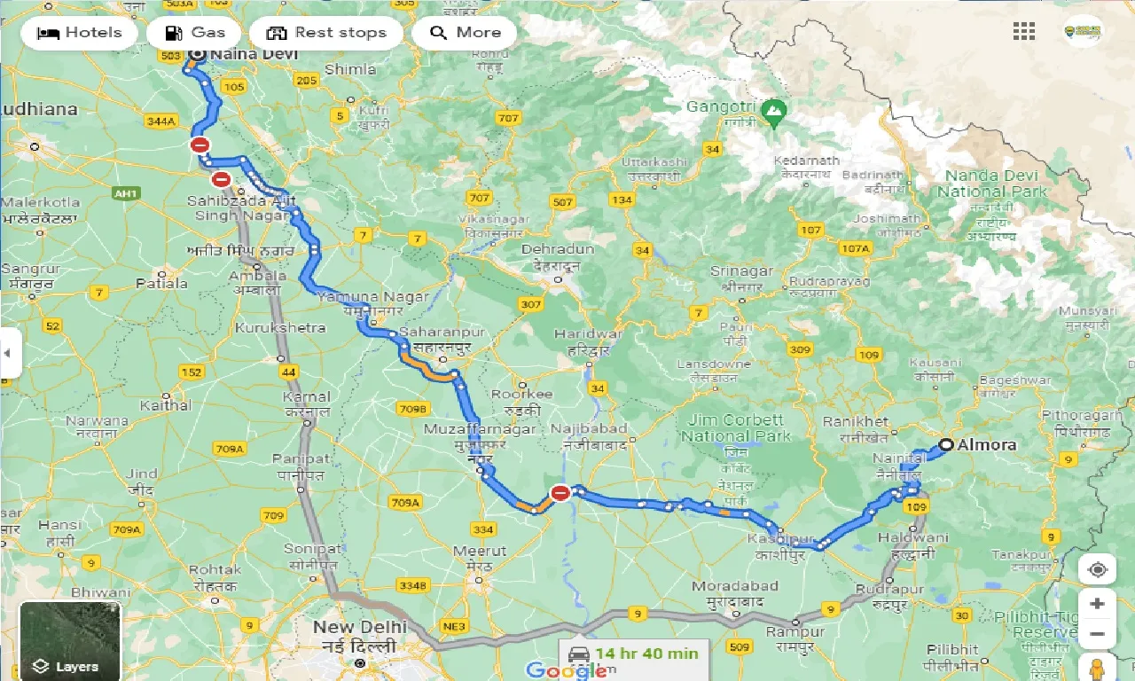 almora-to-naina-devi-taxi