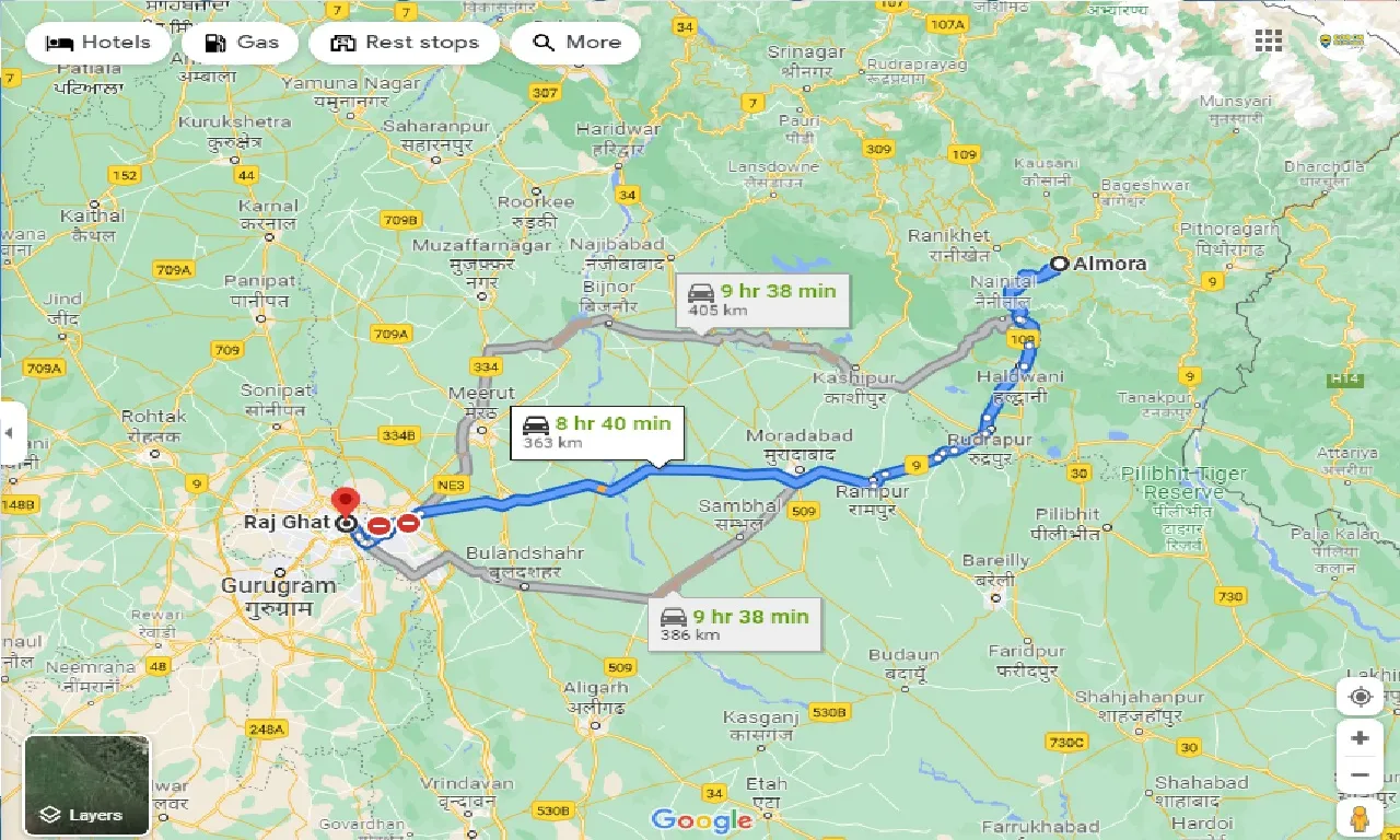 almora-to-rajghat-taxi