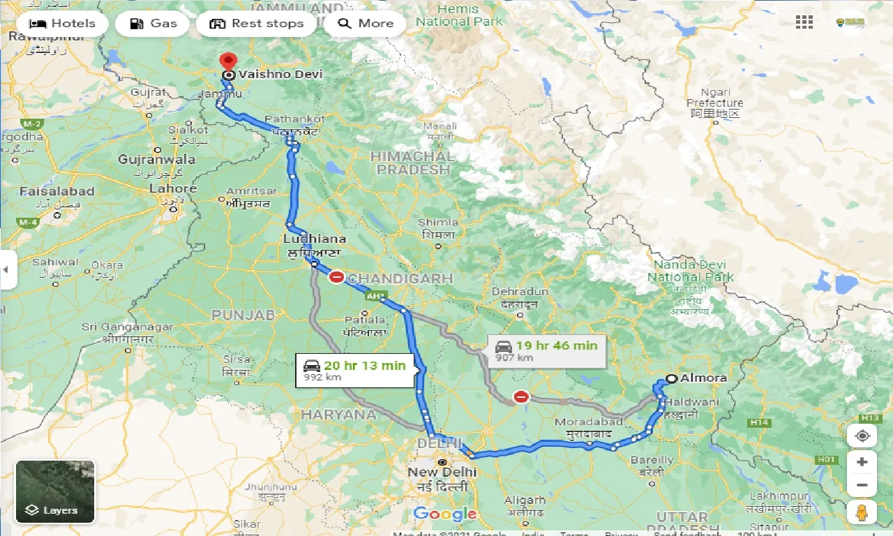almora-to-vaishno-devi-taxi