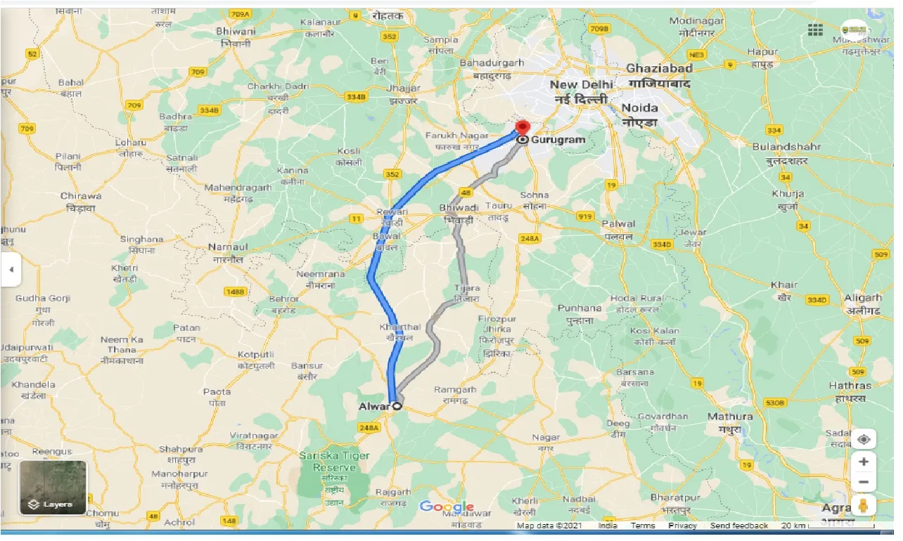 alwar-to-gurgaon-one-way