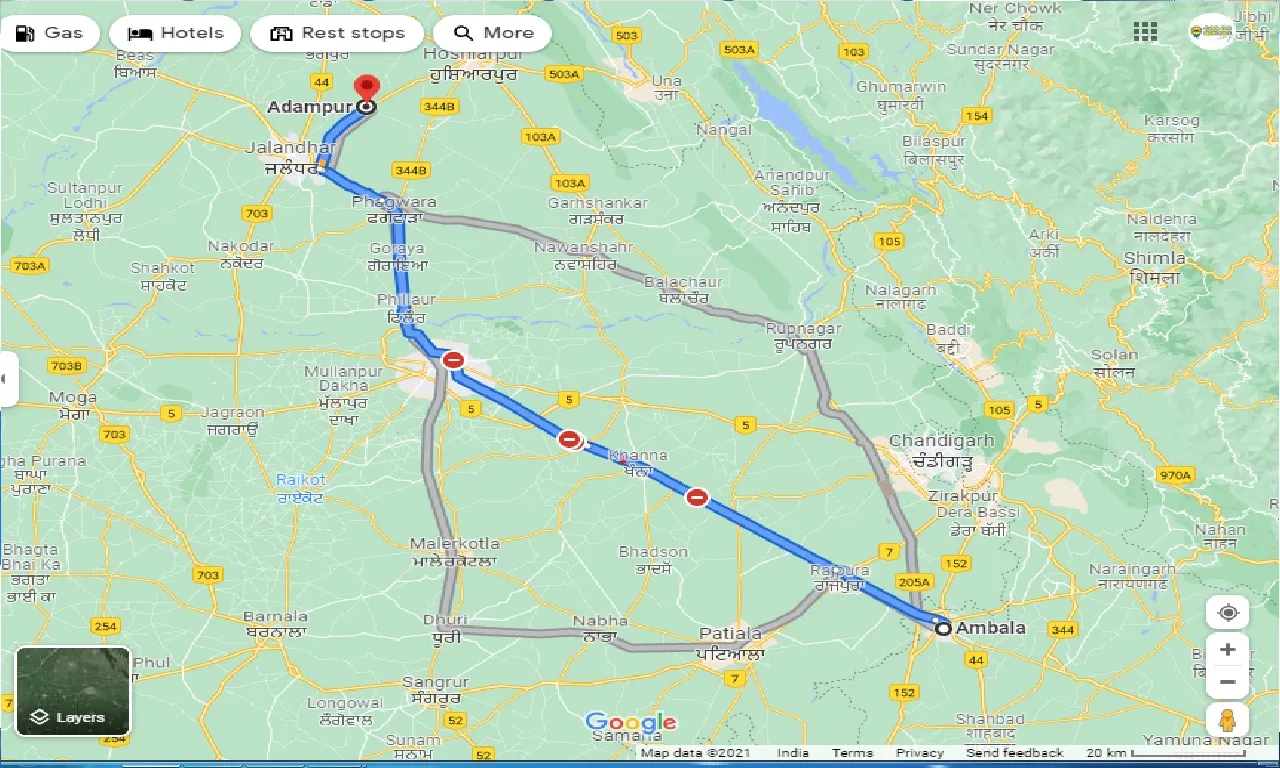 ambala-to-adampur-one-way