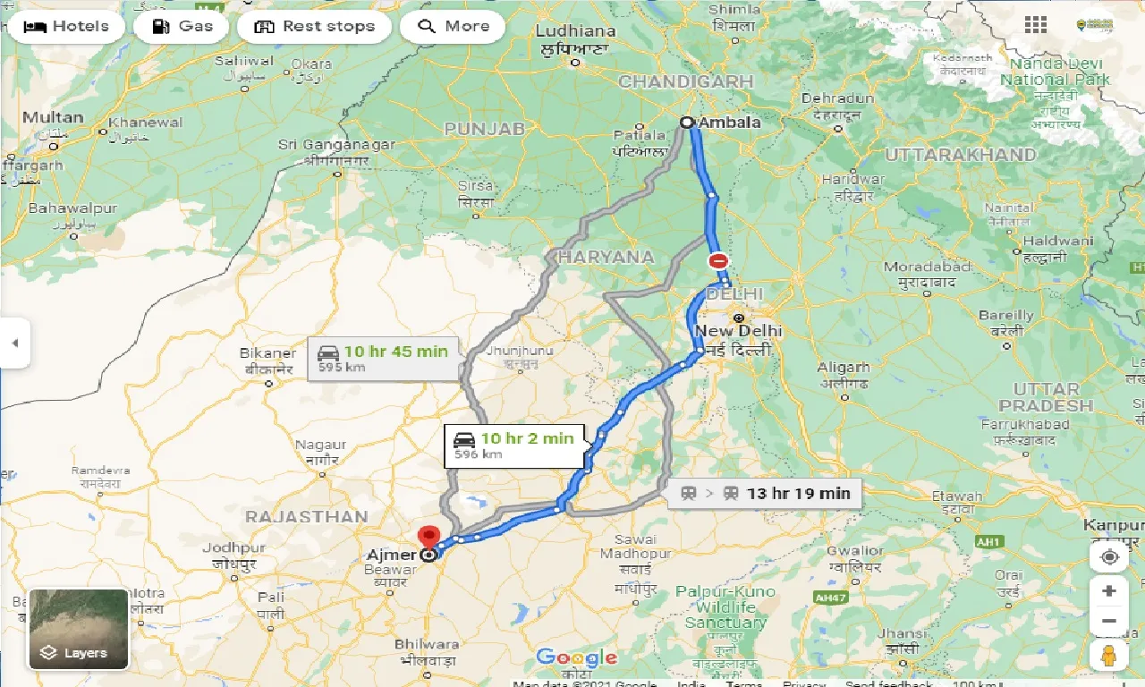 ambala-to-ajmer-one-way