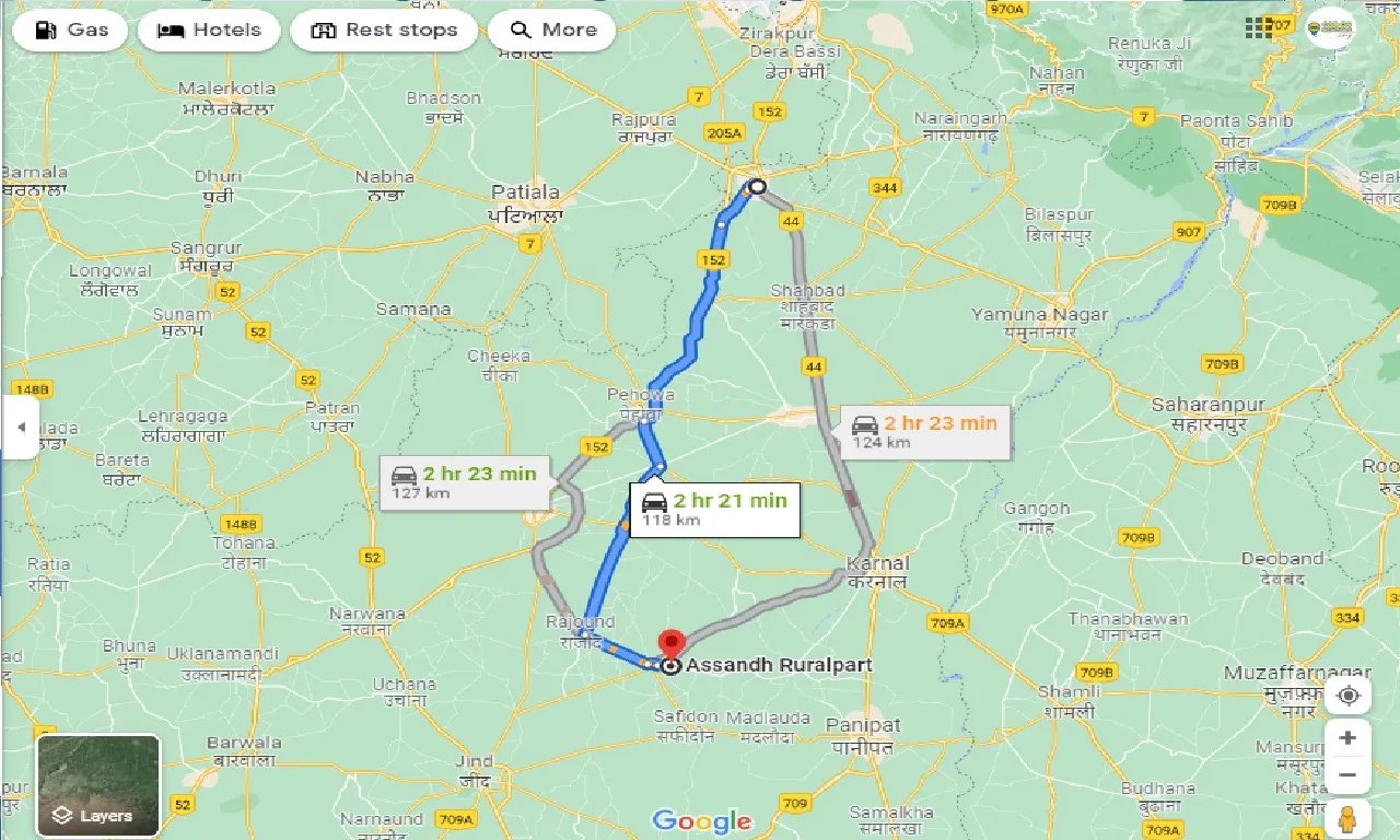 ambala-to-assandh-ruralpart-one-way