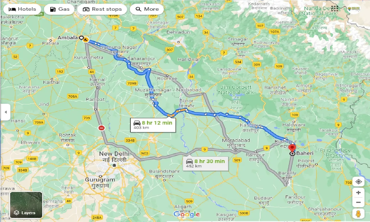 ambala-to-baheri-taxi