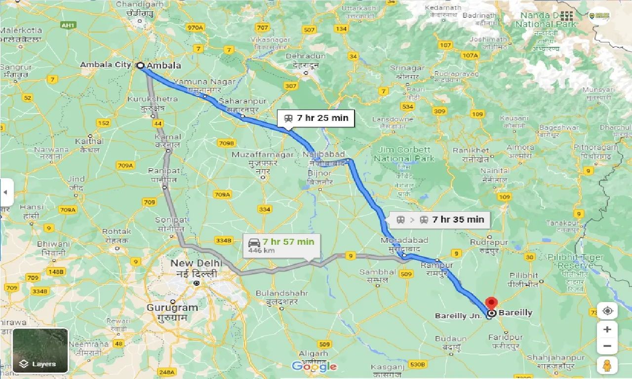 ambala-to-bareilly-taxi