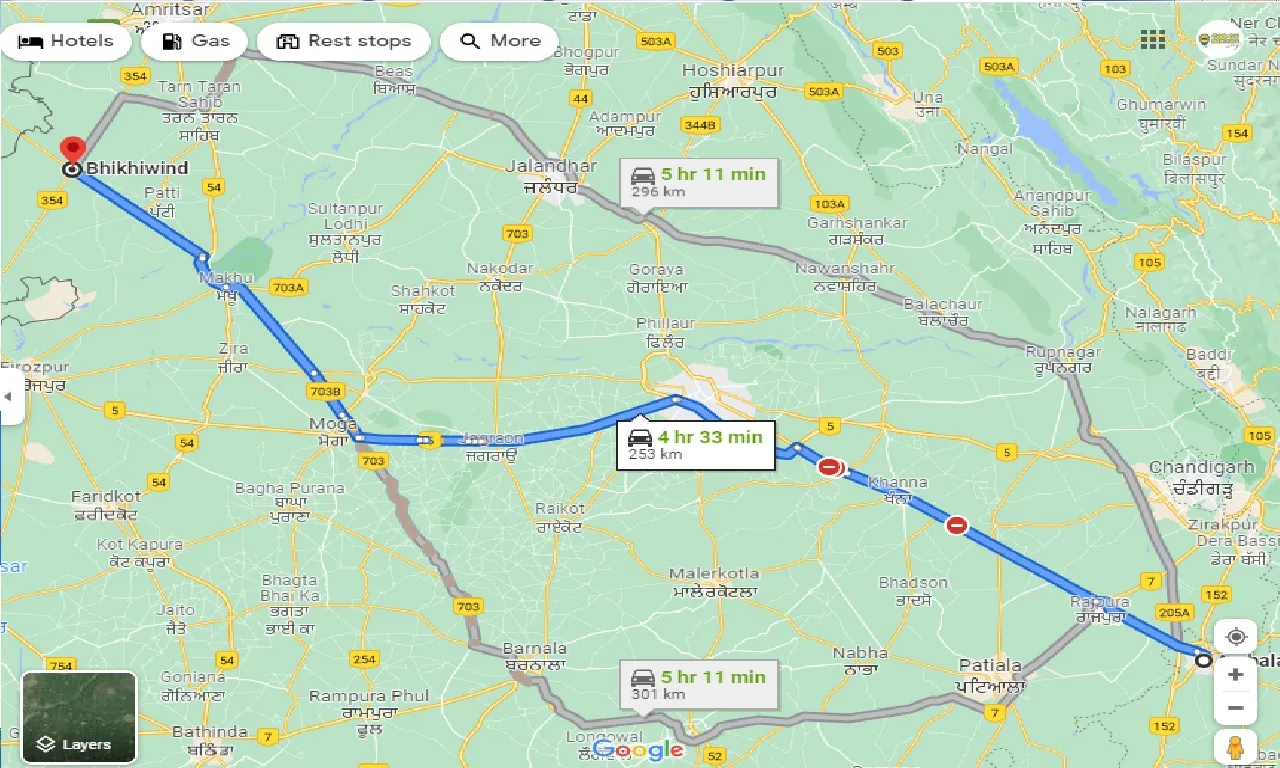 ambala-to-bhikhiwind-taxi