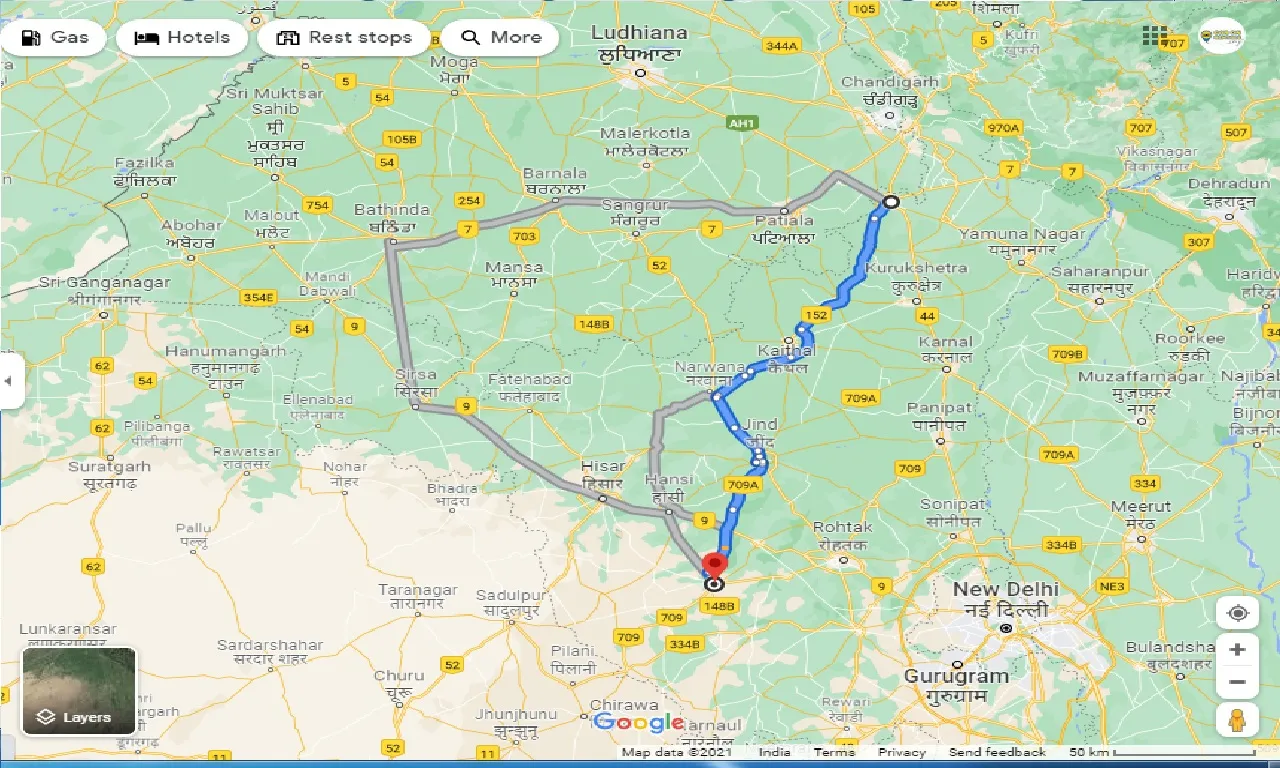 ambala-to-bhiwani-one-way