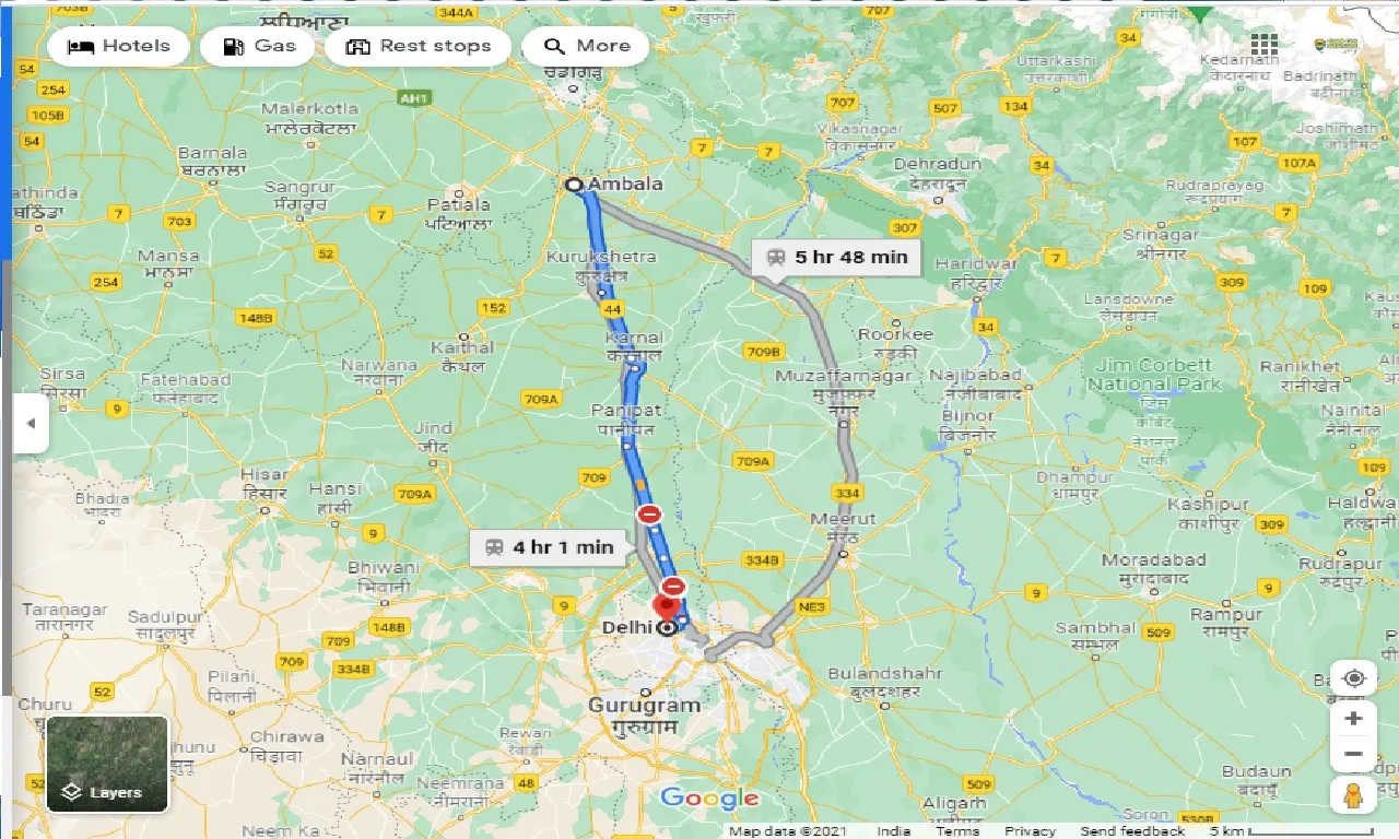 ambala-to-delhi-round-trip