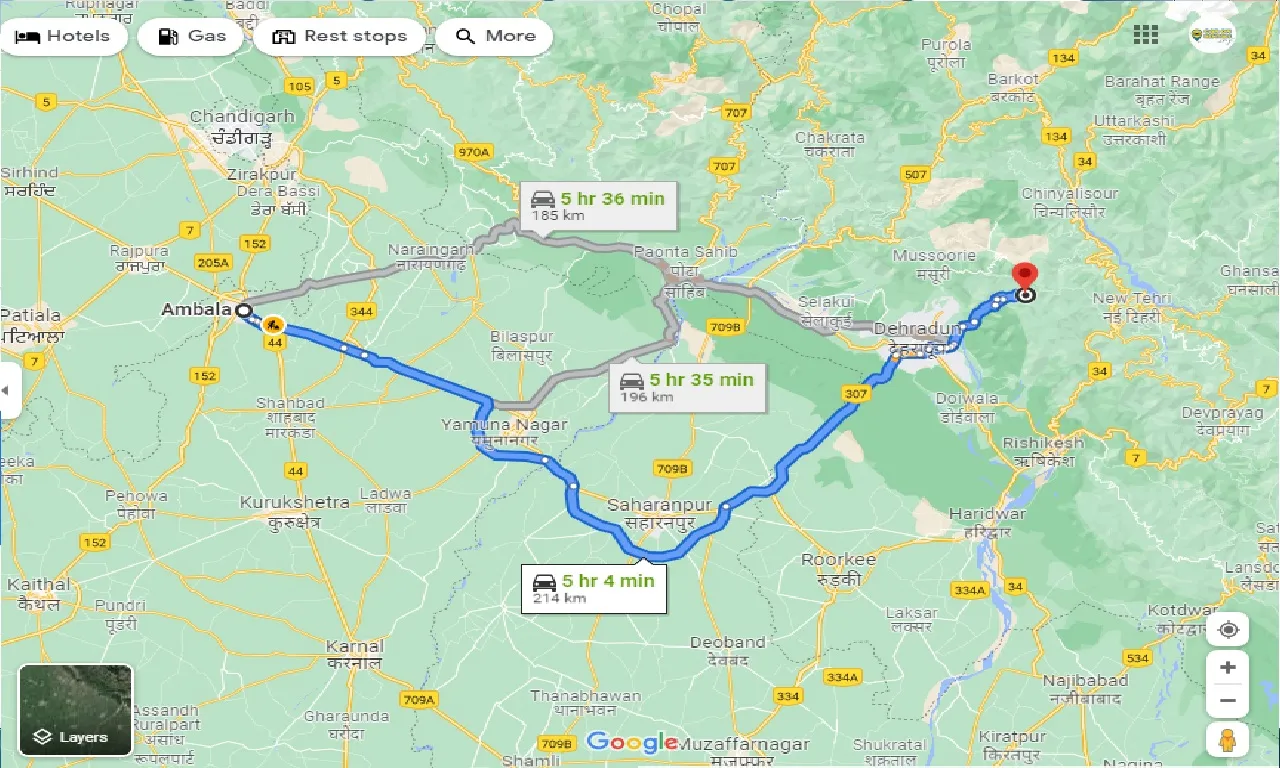 ambala-to-dhanaulti-one-way