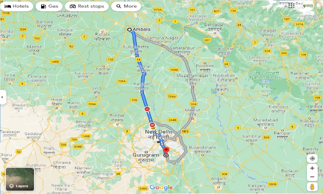 ambala-to-faridabad-one-way