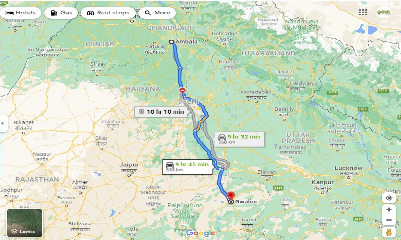 ambala-to-gwalior-one-way