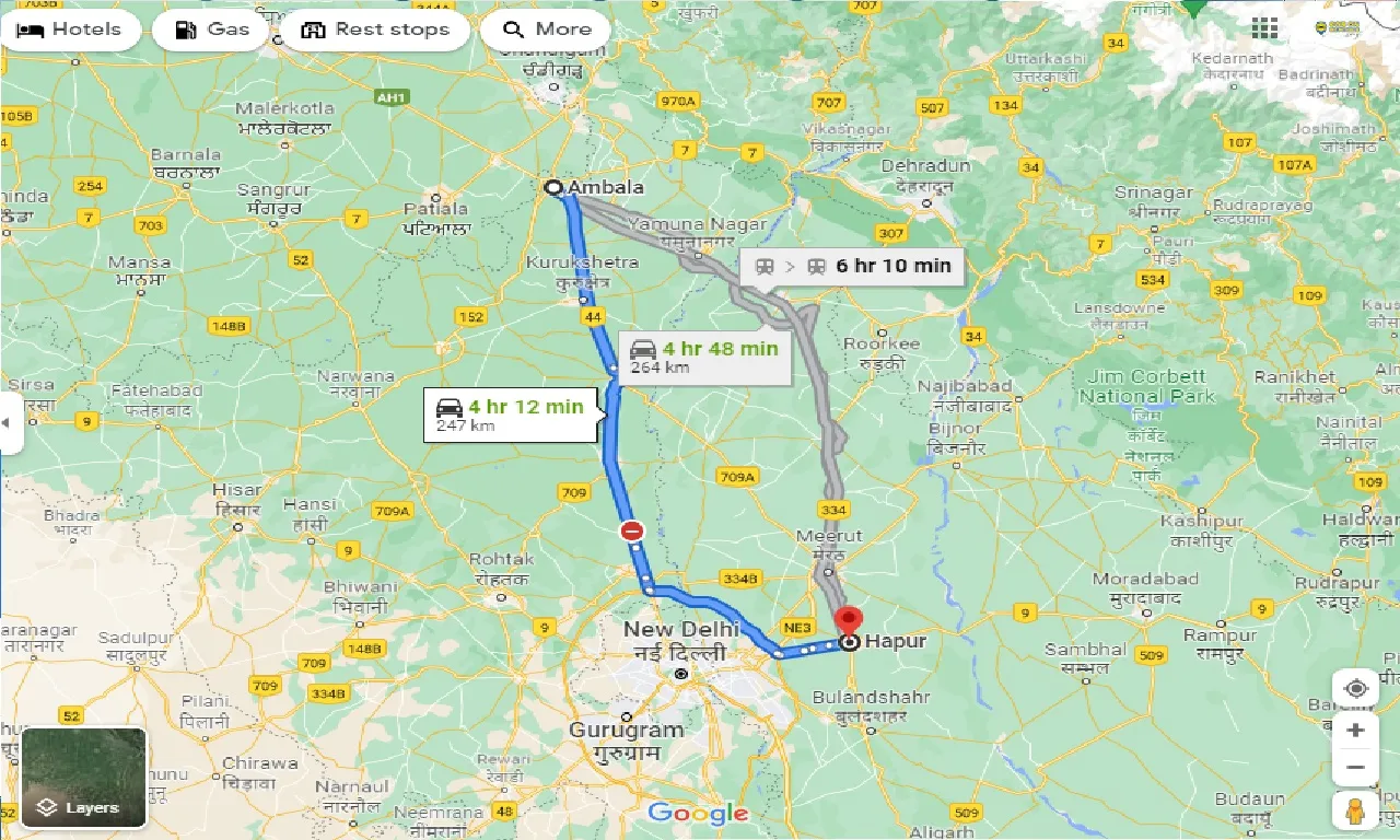 ambala-to-hapur-one-way