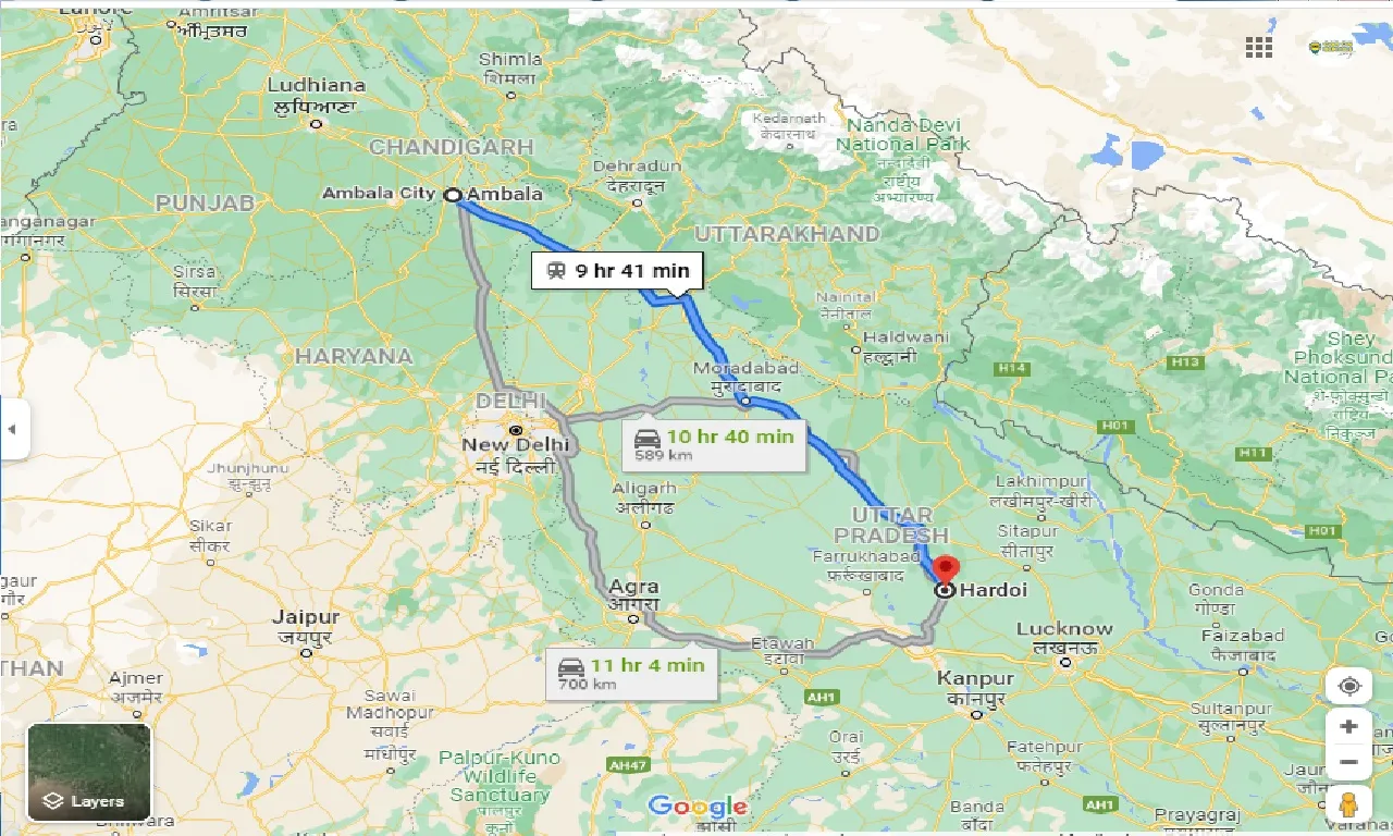 ambala-to-hardoi-one-way