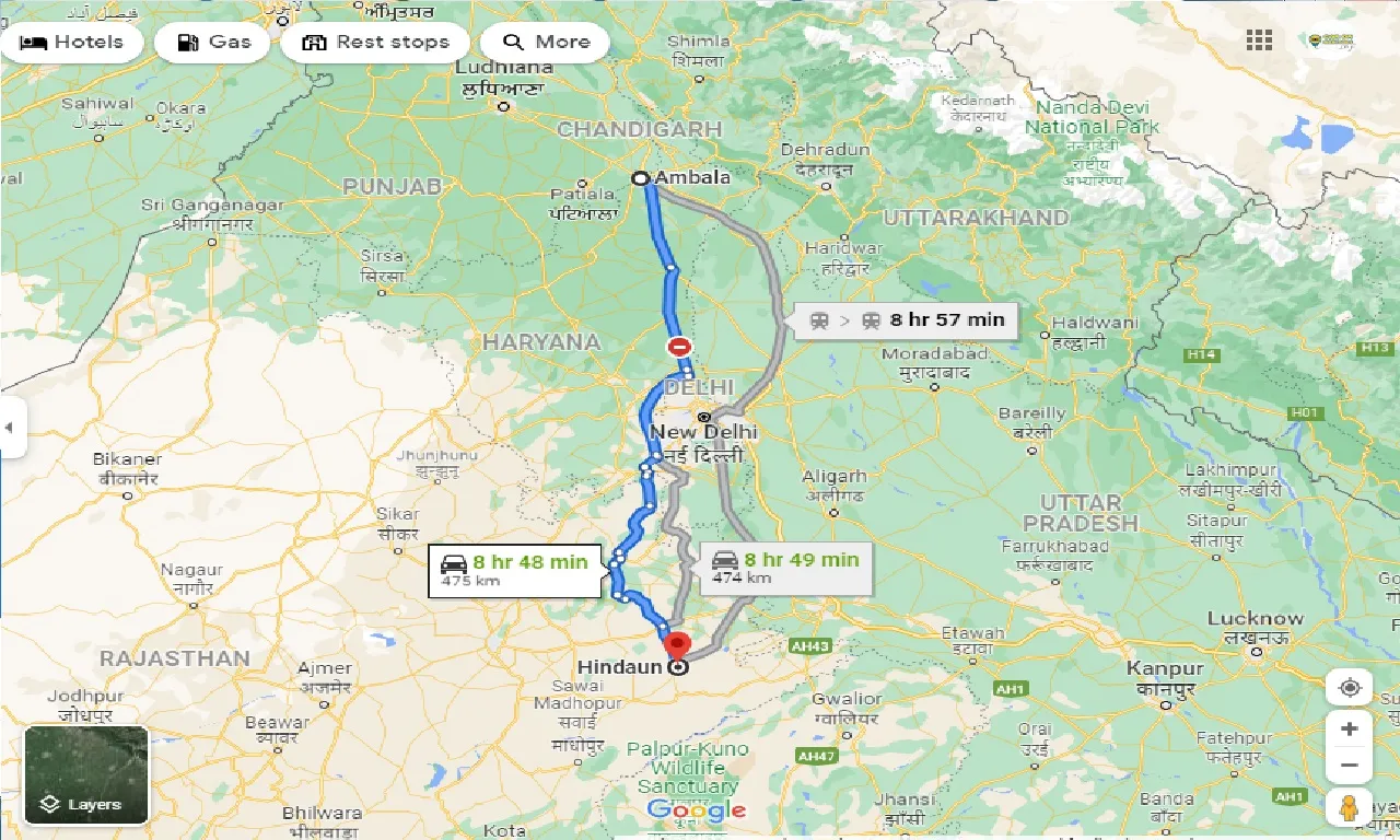 ambala-to-hindaun-one-way