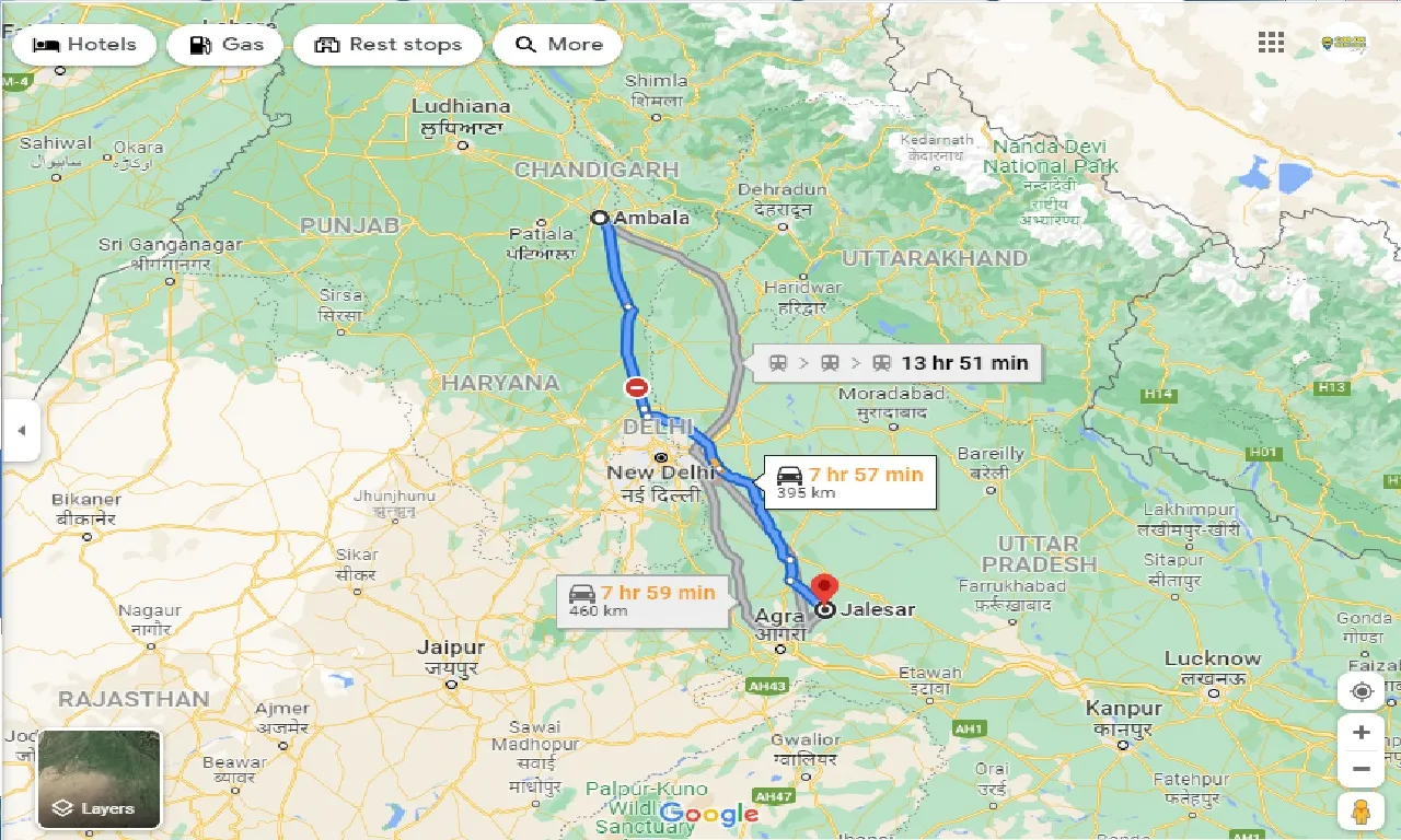 ambala-to-jalesar-one-way