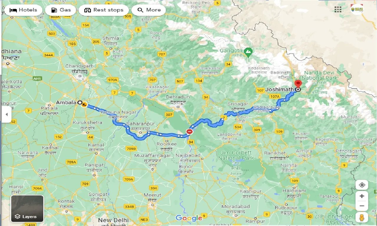 ambala-to-joshimath-taxi