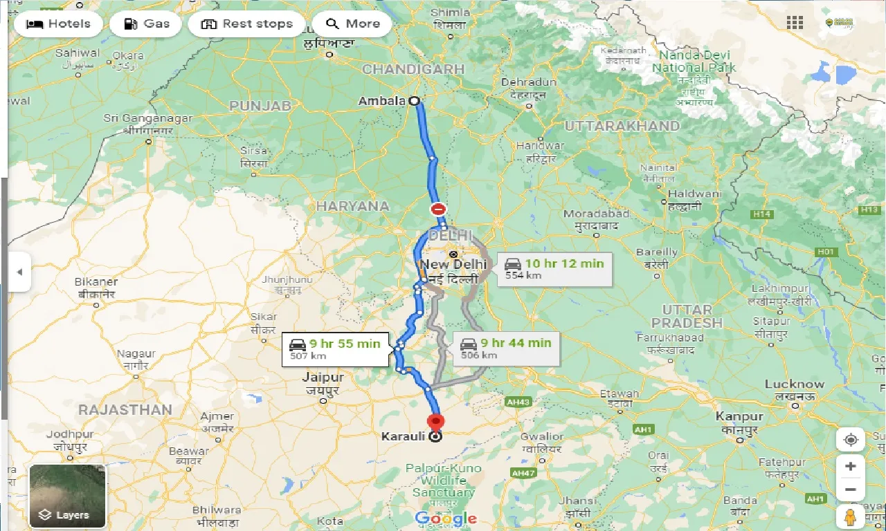 ambala-to-karauli-taxi