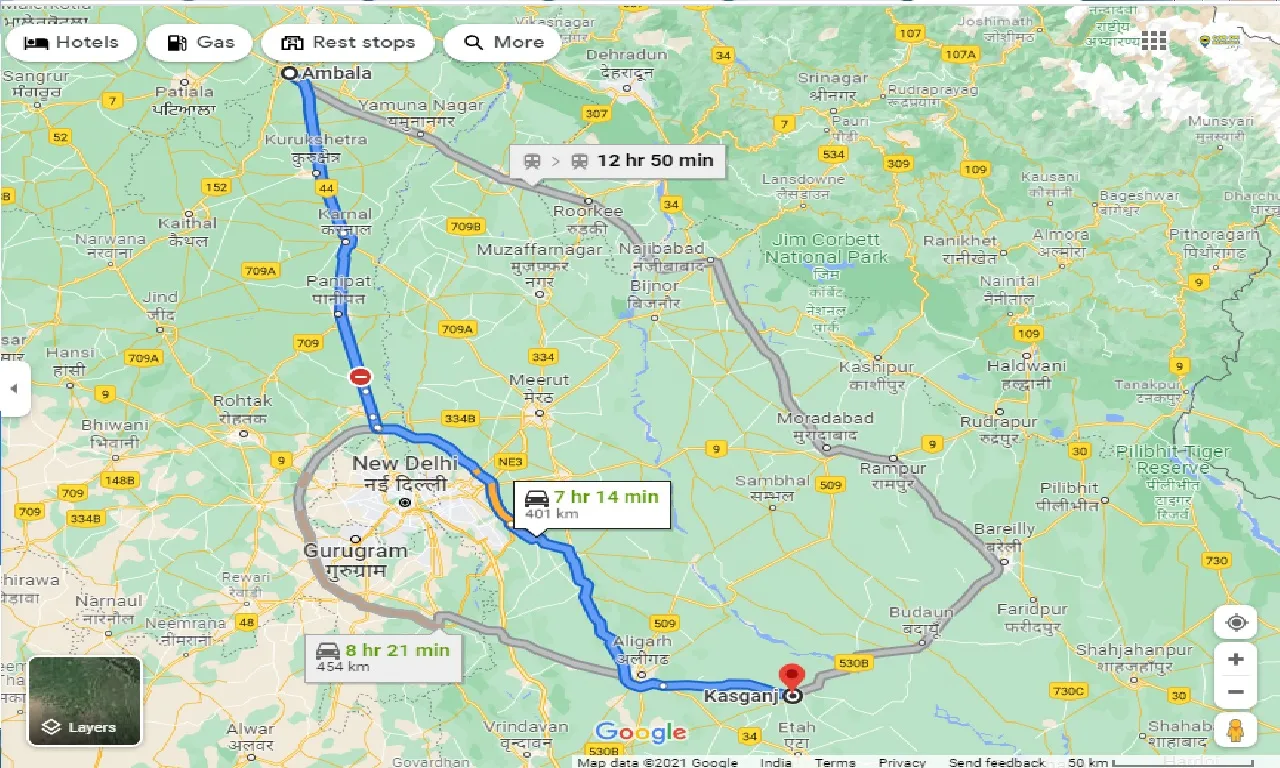 ambala-to-kasganj-one-way