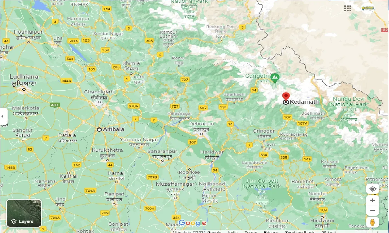 ambala-to-kedarnath-one-way