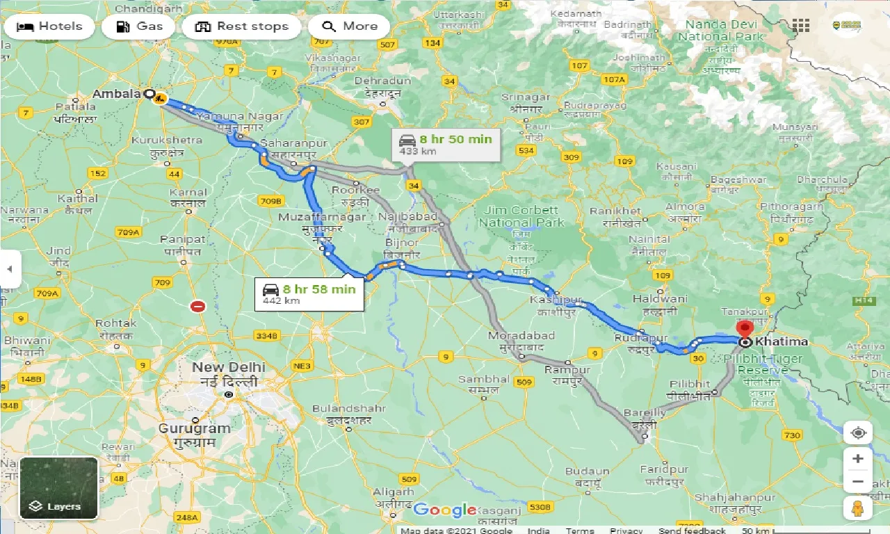 ambala-to-khatima-taxi