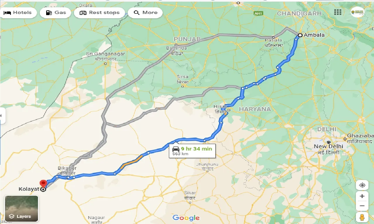 ambala-to-kolayat-one-way