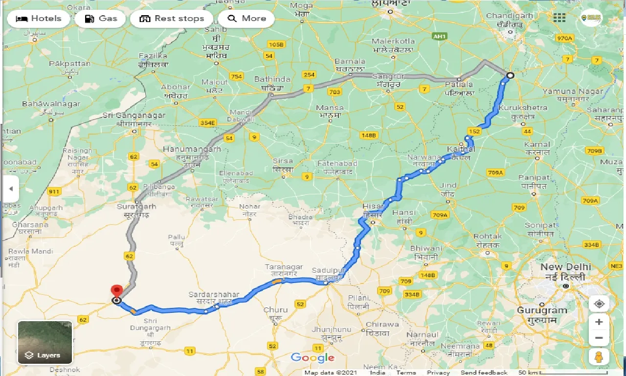 ambala-to-lunkaransar-one-way