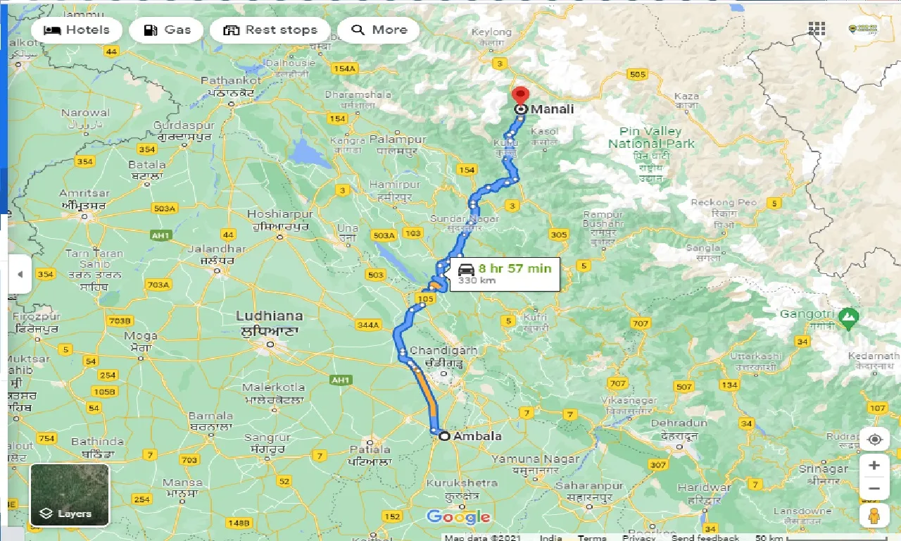 ambala-to-manali-one-way