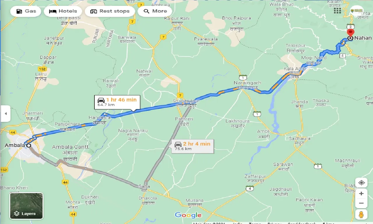 ambala-to-nahan-one-way