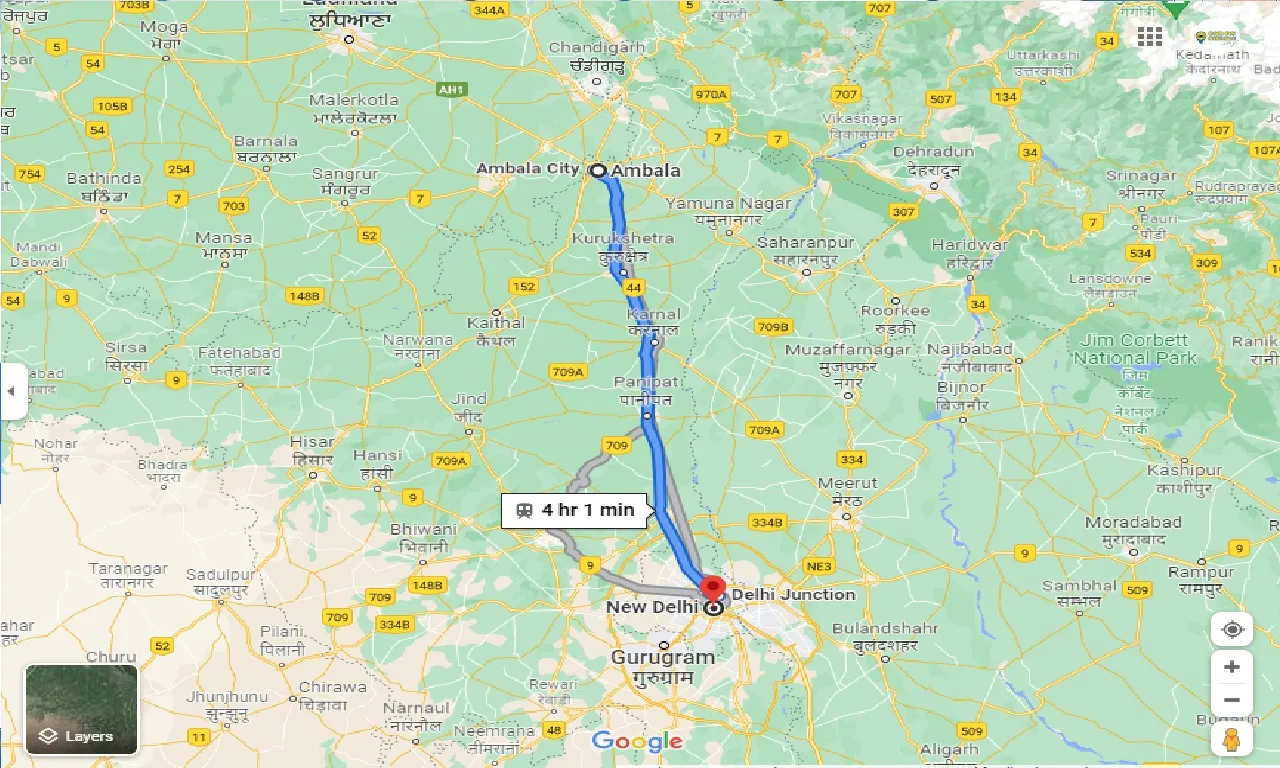 ambala-to-new-delhi-taxi