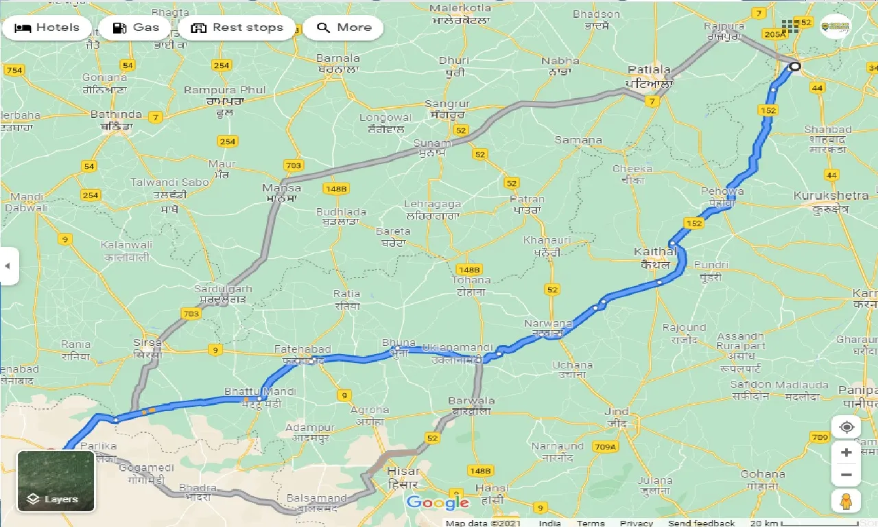 ambala-to-nohar-taxi