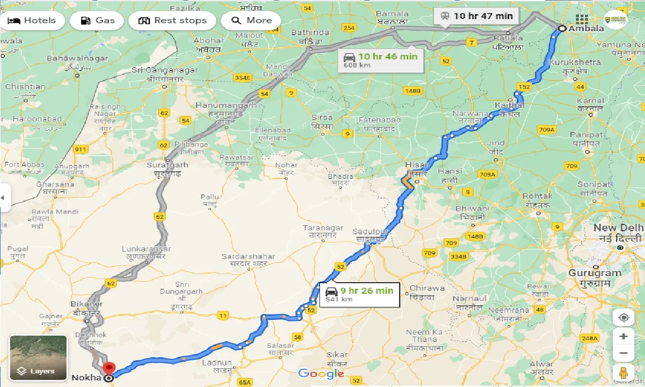 ambala-to-nokha-one-way