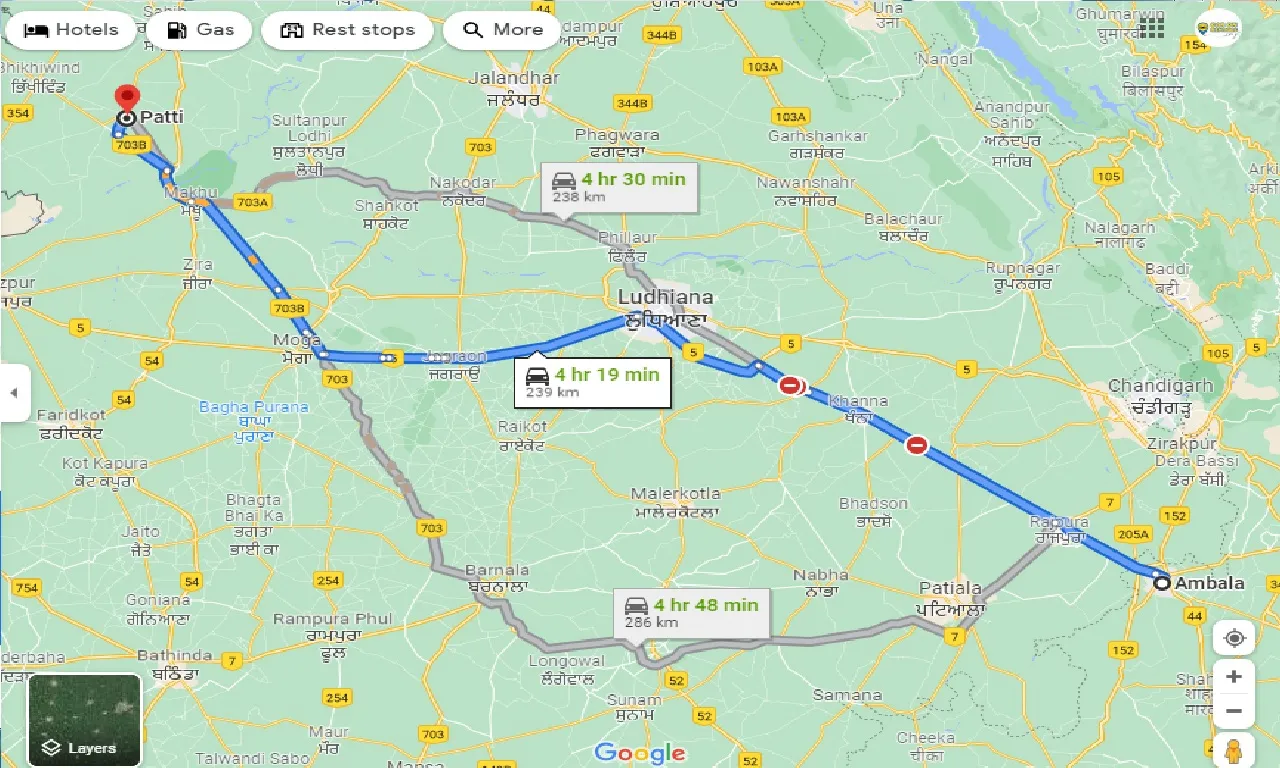 ambala-to-patti-taxi