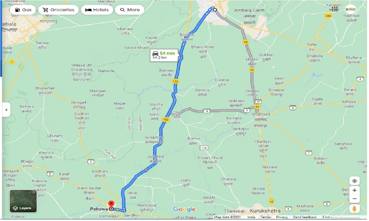 ambala-to-pehowa-round-trip